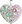 34243.3 Sakura Heart Decorated with Swarovski® Crystals (925/1000, 2 g, mixed colours)