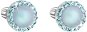 EVOLUTION GROUP 31314.3 svetlo modré s kryštálmi a perlou Swarovski (striebro, 1,2 g) - Náušnice