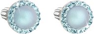 EVOLUTION GROUP 31314.3 Light Blue with Swarovski® Crystals and Pearl (Silver 925/1000; 1.2g) - Earrings