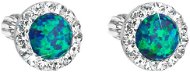 EVOLUTION GROUP 31317.1 Green Opal with Preciosa® Crystals (Silver 925/1000; 1g) - Earrings