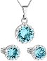 EVOLUTION GROUP 39353.3 lt. Turquoise with Swarovski® Crystals (Silver 925/1000; 3g) - Jewellery Gift Set