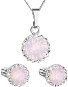 EVOLUTION GROUP 39352.7 Pink Opal with Swarovski® Crystals (Silver 925/1000; 3g) - Jewellery Gift Set