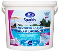 Sparkly POOL Tablety do bazéna chlórové 5 v 1 multifunkčné 200 g 5 kg - Bazénová chémia