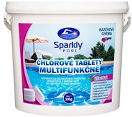 Sparkly POOL Tablety do bazéna chlórové 6 v 1 multifunkčné 200 g 5 kg - Bazénová chémia