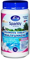 Sparkly POOL Tablety do bazéna chlórové 6 v 1 multifunkčné 20 g 1 kg - Bazénová chémia