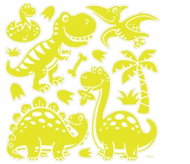 Sparkys Illuminated stickers on the wall 3D Dino - Kids Stickers
