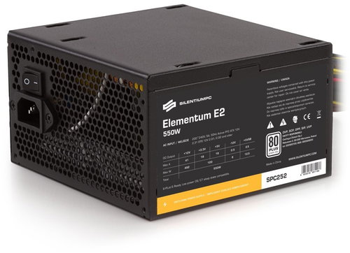 SilentiumPC Elementum E4 550W 80Plus EU - PC Power Supply - Main image