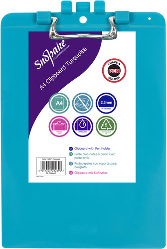 SNOPAKE PP A4, turquoise - Clipboard - Main image