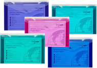 SNOPAKE Polyfile Trio with print, 35.5 x 24 cm, electra - pack of 5 - Document Folder