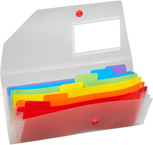 SNOPAKE Rainbow DL, 6 compartments - Document Folder - Main image