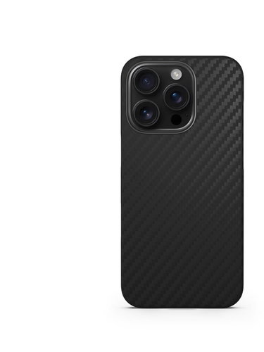 Spello Carbon+ iPhone 16 fekete mágneses tok - Telefon tok - Fő fotó
