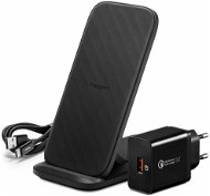 Spigen F316W Qi Fast Wireless Charger + Stand 15W - Wireless Charger
