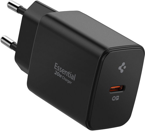 Spigen Essential 20W Wall Charger EE201EU Black - Wall Charger - Main image