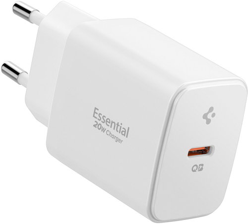 Spigen Essential 20W Wall Charger EE201EU White - Wall Charger - Main image