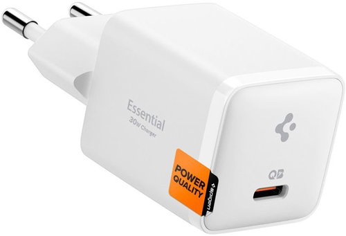 Spigen Essential 30W Wall Charger EE301EU All White - Wall Charger - Main image
