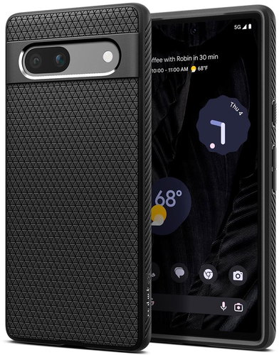 Spigen Liquid Air Black Google Pixel 7a - Phone Cover - Main image