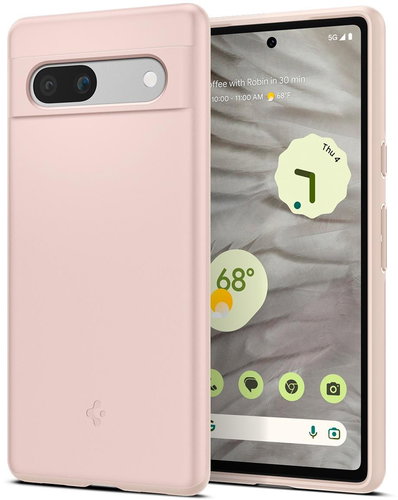 Spigen Thin Fit Pink Sand Google Pixel 7a - Phone Cover - Main image