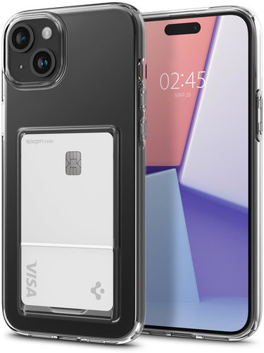 Spigen Crystal Slot Crystal Clear iPhone 15 Plus - Phone Cover - Main image