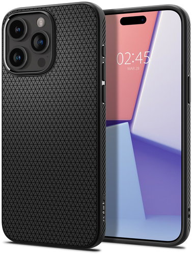 Spigen Liquid Air Matte Black iPhone 15 Pro Max - Handyhülle - Hauptbild