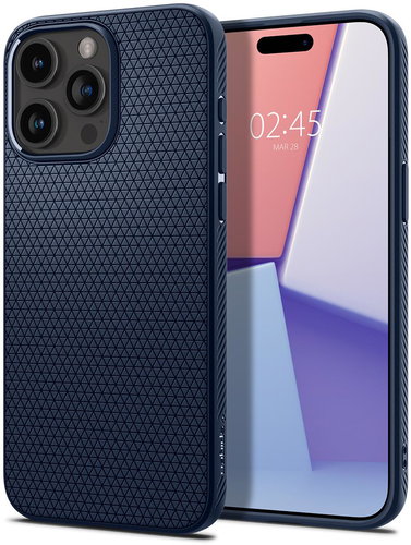 Spigen Liquid Air Navy Blue iPhone 15 Pro Max - Handyhülle - Hauptbild