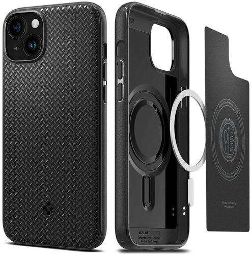 Spigen Mag Armor MagSafe Matte Black iPhone 15 Plus - Phone Cover - Main image
