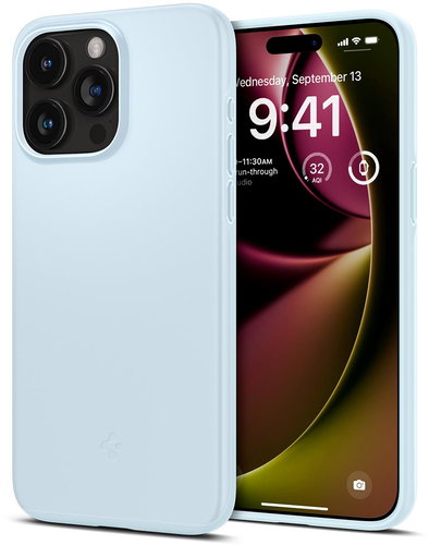 Spigen Thin Fit Mute Blue iPhone 15 Pro tok - Telefon tok - Fő fotó