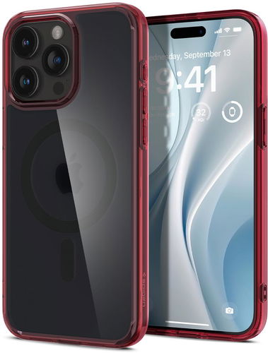 Spigen Ultra Hybrid Deep Red iPhone 15 Pro - Phone Cover