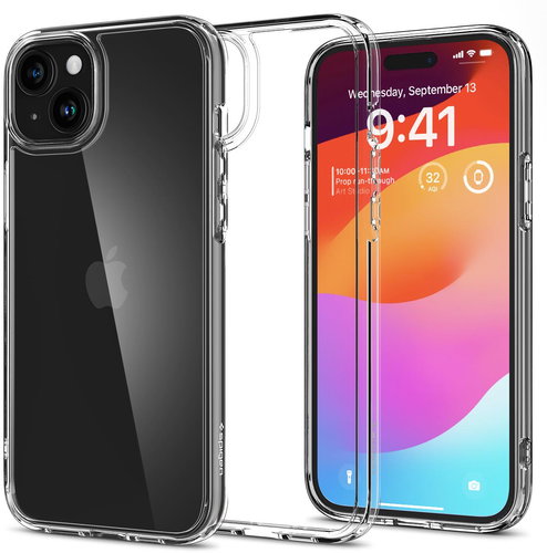 Spigen Ultra Hybrid Crystal Clear iPhone 15 Plus - Phone Cover - Main image