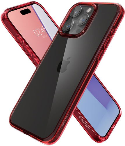 Spigen Ultra Hybrid Deep Red iPhone 15 Pro - Phone Cover