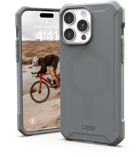 UAG Essential Armor MagSafe Silber iPhone 15 Pro Max - Handyhülle - Hauptbild