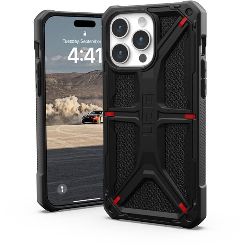 UAG Monarch Kevlar Black iPhone 15 Pro Max - Phone Cover - Main image
