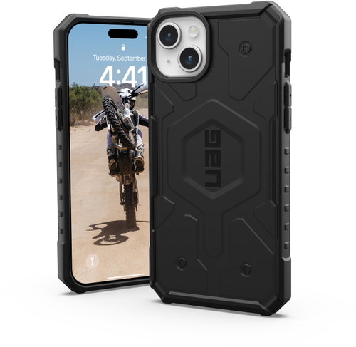 UAG Pathfinder MagSafe Black iPhone 15 Plus - Phone Cover - Main image