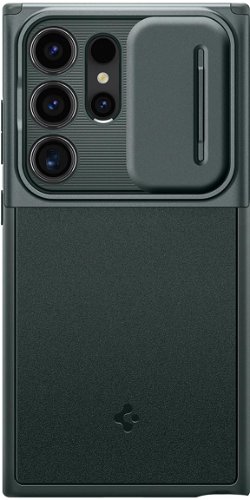 Samsung Galaxy S24 Ultra Spigen Optik Armor Case - Dark Green