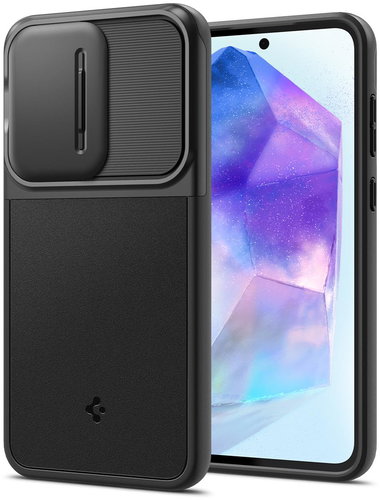 Spigen Optik Armor Black Samsung Galaxy A55 - Handyhülle - Hauptbild
