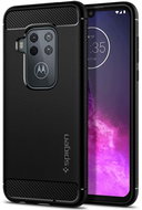 Spigen Rugged Armor Black Motorola One Zoom - Phone Cover