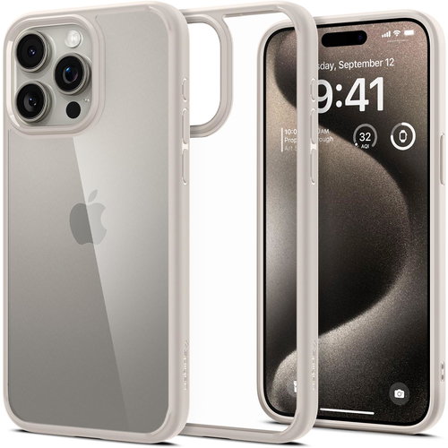 Spigen Ultra Hybrid Natural Titanium iPhone 15 Pro - Handyhülle - Hauptbild