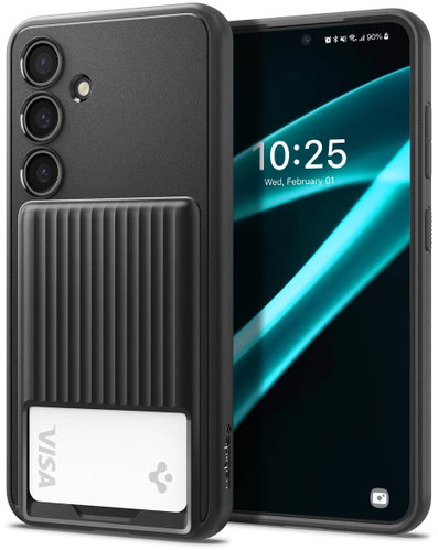 Spigen Liquid Slot Matte Black Samsung Galaxy S24+ - Phone Cover - Main image