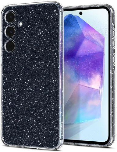 Spigen Liquid Crystal Glitter Crystal Quartz Samsung Galaxy A55 - Phone Cover - Main image