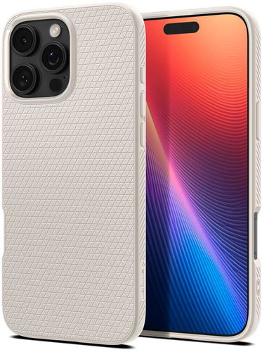 Spigen Liquid Air Natural Titanium iPhone 16 Pro tok - Telefon tok - Fő fotó