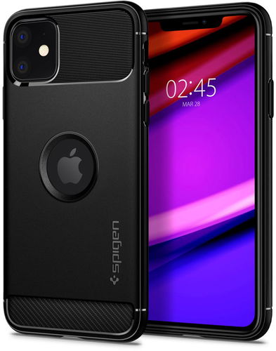 Spigen Rugged Armor Black iPhone 11 - Kryt na mobil - Hlavní obrázek