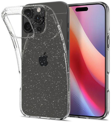 Spigen Liquid Crystal Glitter Crystal Quartz iPhone 16 Pro - Phone Cover - Main image