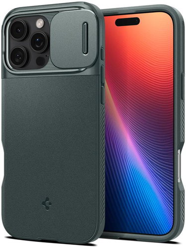 Spigen Optik Armor MagSafe Abyss Green iPhone 16 Pro - Handyhülle - Hauptbild