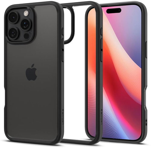 Spigen Ultra Hybrid Matte Black iPhone 16 Pro Max - Phone Cover - Main image