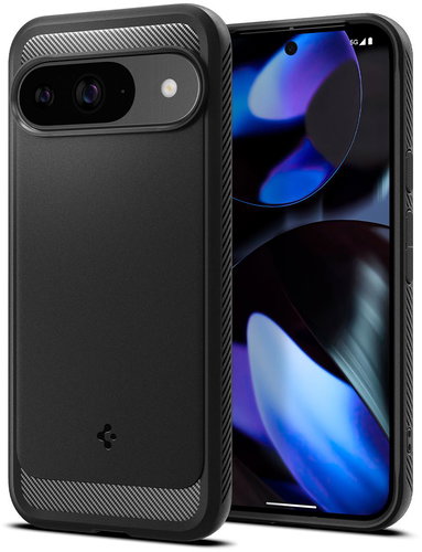 Spigen Rugged Armor Matte Black Google Pixel 9 Pro/Pixel 9 - Handyhülle - Hauptbild