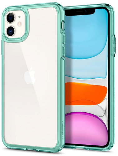 Spigen Ultra Hybrid, Green, iPhone 11 - Phone Cover - Main image