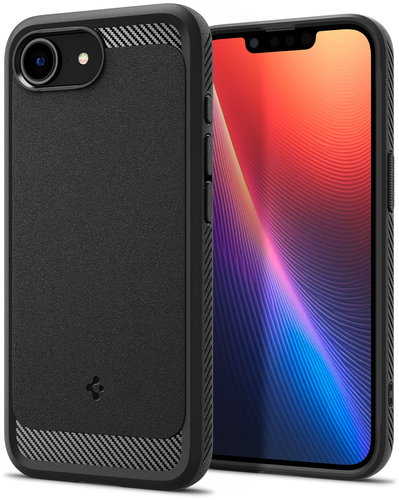 Spigen Rugged Armor MagSafe Matte Black iPhone 17e/16e - Handyhülle - Hauptbild