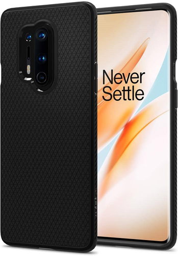 Spigen Liquid Air, Black, OnePlus 8 Pro - Phone Cover - Main image