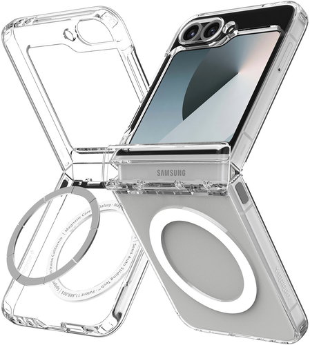 Spigen Ultra Hybrid Pro MagSafe Clear White Samsung Galaxy Z Flip 7 FE/Flip 6 - Handyhülle - Hauptbild