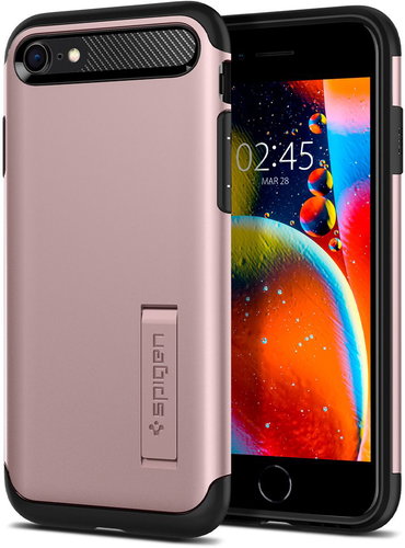 Spigen Slim Armor Rose Gold iPhone SE 2020/8/7 - Phone Cover - Main image