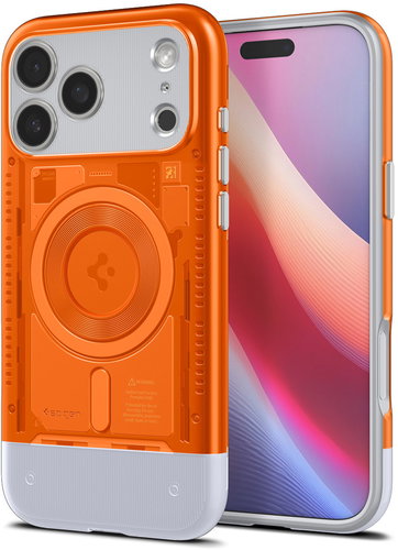 Spigen Classic C1 MagSafe Tangerine iPhone 17 Pro tok - Telefon tok - Fő fotó